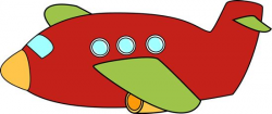 Image of Vintage Airplane Clipart #10632, Cute Airplane Red Airplane ...