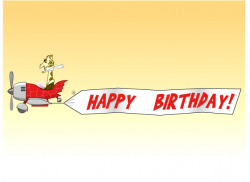 Airplane Birthday Clipart - ClipartUse