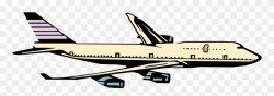 Aircraft Clipart Jumbo Jet - Airplane - Png Download ...
