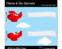 Airplane With Banner Clipart | Clipart Panda - Free Clipart Images