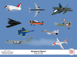 Airplane Clipart, Jets, Military Planes, Crafting, Scrapbooking ...