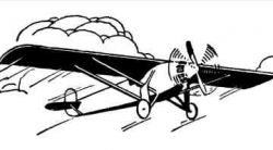 Vintage airplane clipart black and white airplane coloring pages ...