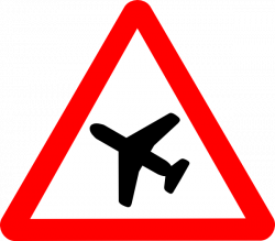 Airplane Road Sign Clip Art at Clker.com - vector clip art online ...