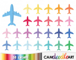 50 Airplane Clipart,Plane Icon,Travel Clipart,Holiday Clipart,Plane ...