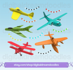 Plane Clipart, Airplane Clipart, PNG Planes, Colorful Airplane Image ...