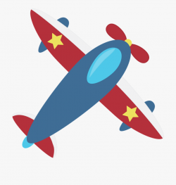 Young Clipart Toy Airplane - Blue And Red Airplane Clipart ...