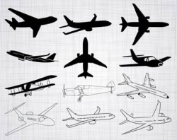 Airplane clipart | Etsy