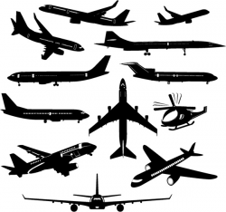 Plane clipart sideview collection