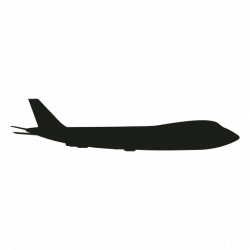 Airplane silhouette side view - Transparent PNG & SVG vector