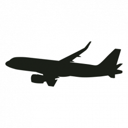 Boeing airplane in flight silhouette - Transparent PNG & SVG vector