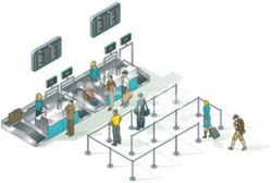 Airport Check IN Counter stock vectors - Clipart.me