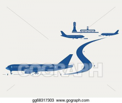 Vector Stock - Airport. Clipart Illustration gg68317303 - GoGraph