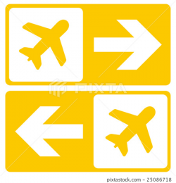 Vector Airport Signs - Stock Illustration [25086718] - PIXTA