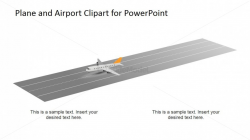 Plane and Airstrip PowerPoint Clipart Scene - SlideModel