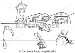 airport clipart black and white 5 | Clipart Station