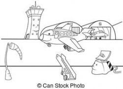 28+ Collection of Airport Cartoon Drawing | High quality, free ...