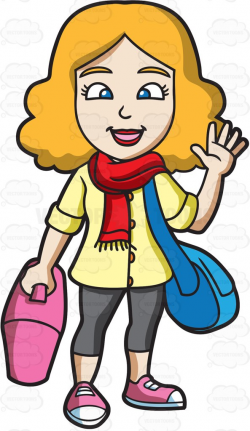 28+ Collection of Girl Waving Goodbye Clipart | High quality, free ...
