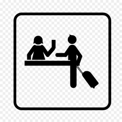Hotel Check-in Computer Icons Clip art - reception png download ...