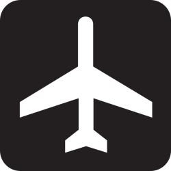 Airport Black Sign Clip Art at Clker.com - vector clip art online ...