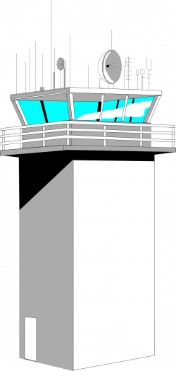 Clipart - Airport Control Tower