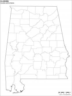 Blank Alabama County Map – SmartSync
