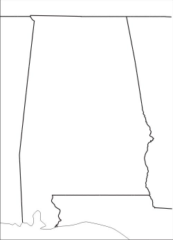 alabama state map outline – bnhspine.com