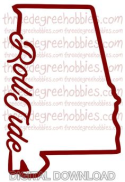 SVG Alabama Elephant Alabama Crimson Tide Roll by SVGDesignShoppe ...