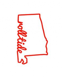 Alabama Crimson Tide Monogram Frame SVG EPS DXF by LetitCut ...