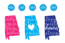 Alabama SVG Cut Files and Clipart