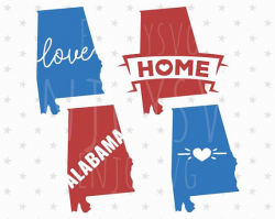 Alabama SVG, Alabama home SVG, Alabama State svg, Alabama Svg file ...