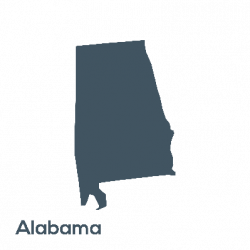 U.S. States - Shapes and Names - Alabama | Clipart | PBS ...