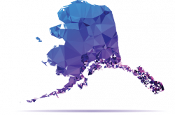 Polygon Triangle Map, Blue: Alaska | Clipart | The Arts | Image ...