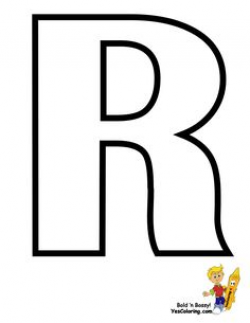 Printable Bubble Letter R Outline | Alphabet outlines | Pinterest ...