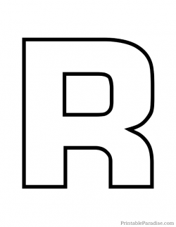 Printable Bubble Letter R Outline | Alphabet outlines | Pinterest ...
