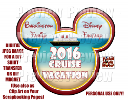 Printable Disney Cruise Shirt Transfer or Magnet Matching
