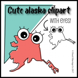 Cute Alaska Clipart with Eyes! by Pencil Shavings Co | TpT