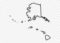 Hawaiian Islands Clip Art - Blank Map Of Alaska And Hawaii ...