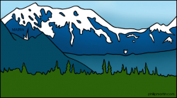 Famous Locations in Alaska, Mt. McKinley (Denali) | CLIP ART ...