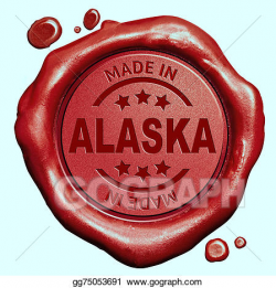 Stock Illustration - Made in alaska. Clipart Illustrations ...
