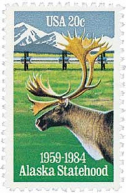 1984 20c Alaska Statehood for sale at Mystic Stamp Company