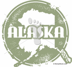 Vintage Alaska USA State Stamp/Seal | StompStock - Royalty Free ...