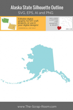Alaska State Graphics Set - Clipart and Digital Cut Files ...