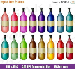 50% OFF Wine Bottle Clipart, Wine Bottle Clip art, Wine Clipart ...