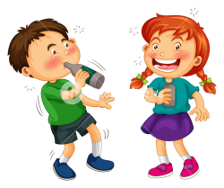 Boy and girl drinking alcohol illustration Royalty-Free Stock Image ...