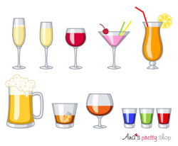 Alcohol glasses clipart drinks wine glass champagne