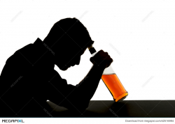 Alcoholic Drunk Man With Whiskey Bottle In Alcohol Addiction ...