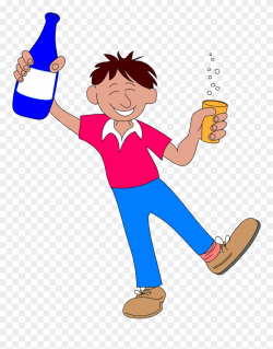 Drinking Clipart Alcoholic Man - Drunk Man Cartoon Png ...