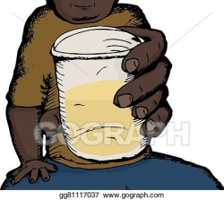 Vector Stock - Man drinking alcohol. Clipart Illustration gg81117037 ...