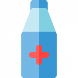 Medical Alcohol Flat Icon