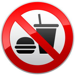 No Eating or Drinking Prohibition Sign PNG Clipart - Best WEB Clipart